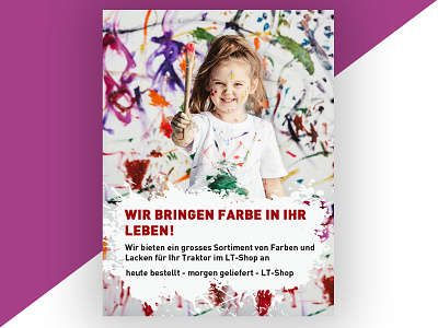 Paint and Varnishes ads for Instagram branding design illustration typography vector