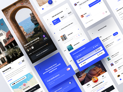 Trip Planner & Social App app clean design itinerary minimal minimalist mobile social media tourism travel travel app trip trip planner ui ux vacation