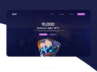 SIN9 - The Next Generation NFT | Website Design branding clean design sleek ui user interface website website design