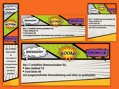 Brake Ads Banner branding design illustration typography vector