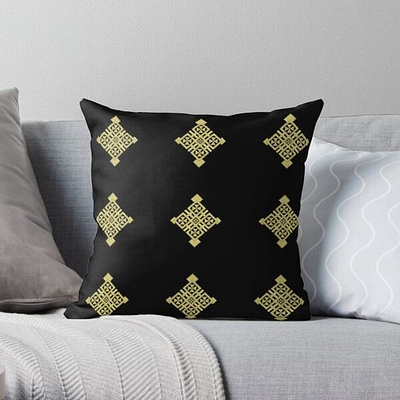 ethiopian cross art design Throw Pillow art branding design ethiopian traditional art graphic design icon illustration illustrator nahom shiferaw typography vector