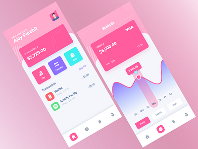 Wallet App app design icon typography ui