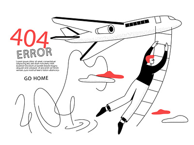 404 error page 404 character design error error page flat design illustration line style vector website