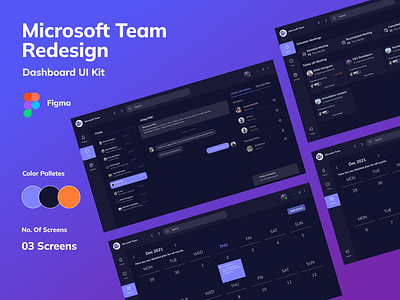 Microsoft Team Redesign Template calendar calls clean clean design clean ui dark mode dashboard design templates figma meetings microsoft microsoft meetings microsoft team templates videos web template website design