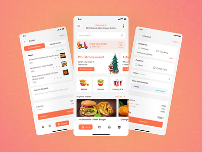 Food Ordering App app design food food product graphic design order food ordring product ui ui design uiux ux ux design