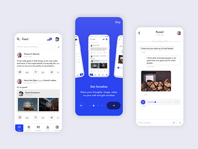 Socio app branding clean design interaction design ui ux