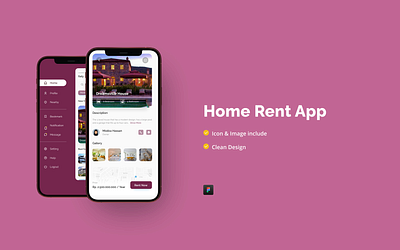 Home Rent App app desi design homerent typography ui userinterface ux