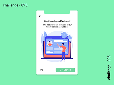 095 - Product Tour 095 dailyui dailyuichallenge figma illustration mobile application product tour