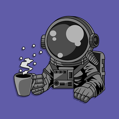 Astronaut Twitch Emotes astronaut cartoon coffee design designer discord emoji emote emoteartist emotes graphicdesign illustration logo logos outerspace stickers streamers twitch twitchemote twitchemotes