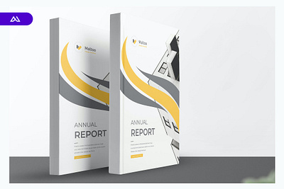 Annual Report annual report bifold brochure catalog clean design graphic design illustration indesign magazine magazine mockup mockup set presentation print printable square template template brochure template report trend