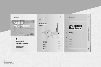 Trifold Brochures brochure business company corporate creative editorial design flat fold fresh indesign information layout magazine multipurpose new product promotion template templates trifold