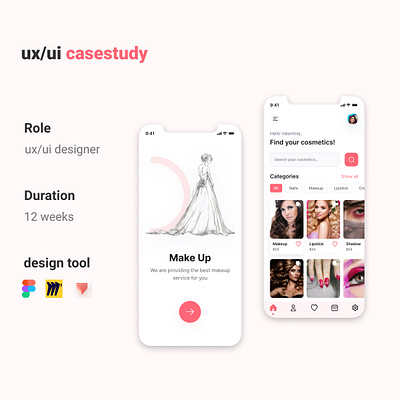 Make up case syudy designer figma make up ui ux uidesign ux design
