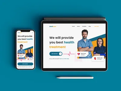 Medical website 3d branding clean design figma graphic design illustration medical ui minimal motion graphics ui uiux user experience user interface ux uxui vector webdesign website website design