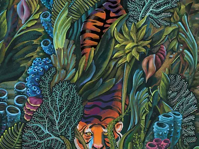 Water Tiger design illustration kry krylia fmcg branding packaging design