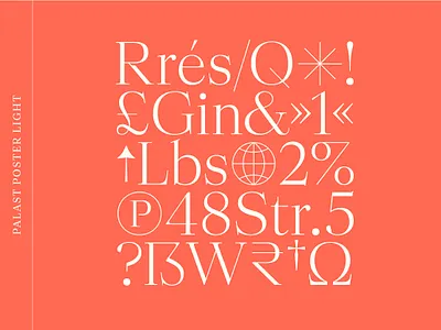 Palast Poster Light design font fonts high class hvd serif serif font serif type super family type family typedesign typeface typography variable variable font