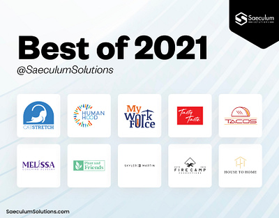 Top 21 Logos of 2021 (Logofolio 2021) 2021bestwork 2021logo bestlogos bestof2021 branding creativelogos logo logodesign logofolio saeculumsolutions toplogos