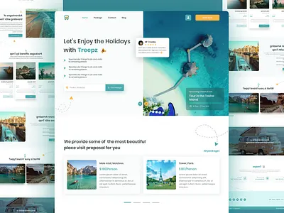 Treepz Website UI design adobe xd design trend figma travel website ui ui design uiux ux design web design web ui website ui