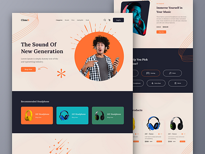 ClimeX eCommerce Landing Page app app design ecommerce fashion homepage interface landing page marketplace mobile app online shop online store product product cart s shop shop shopify store storefront website website design