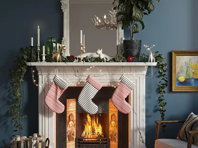 Best wishes for the holiday season and warm greetings 3d 3dsmax architectural visualization cgi decor design home decor illustration interior interior render rendering visualization