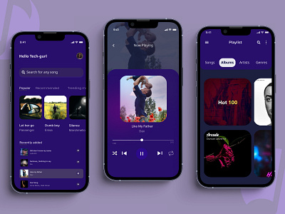 Daily UI Day 9 Music Player design ui ux