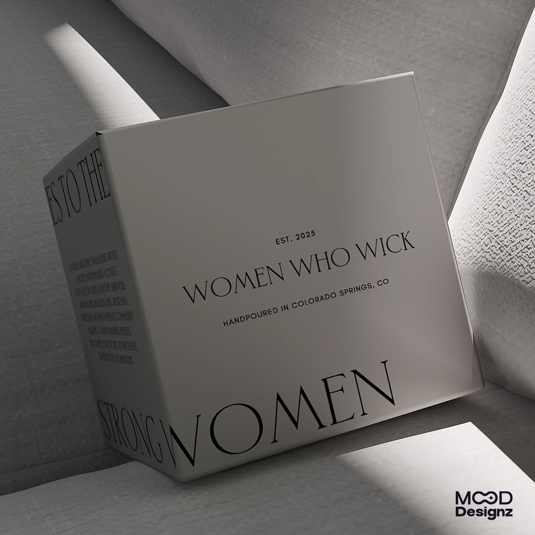 Women Who Wick Candle Packaging branding candle label candle packaging graphic design label design packaging design