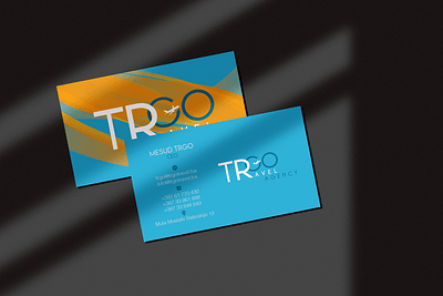 Travel agency business card branding design illustration logo typography vector