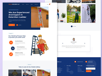 Landing page design in Photoshop design designers illustration logo ui uidesign uiux web web deisgn website design
