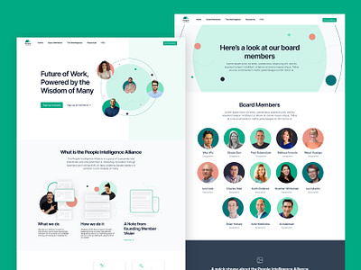 People Intelligence Alliance Website b2b brand agency brand designer brand studio figma graphic design mockups modern ui ux