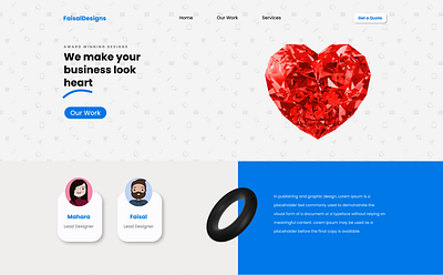 FaisalDesigns figma homepage mockup uiux