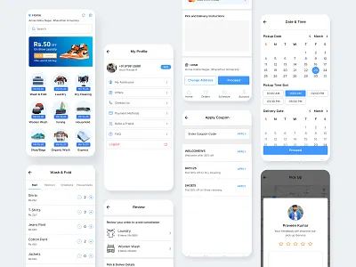 Laundry App UI service app