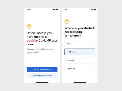 Covid-19 Test Result Journey, ClarityPass application corona covid19 design interface product result screen test ui ux