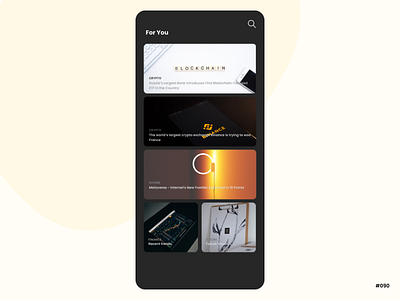Curated for You - Daily UI 091 090 curated curated for you daily ui daily ui 090 dailyui dailyui006 day 090 for you for you page ui ux web design