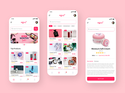 E-commerce Beauty Skin Care Mobile app appinterface beauty beautyskinappui dailyui ecommerceapp ecommerceui mobile mobileapp mobileui organic beauty self care skin skinappui skincare skincare routine ui ui design userinterface webapp