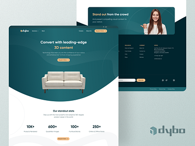 💻 Dybo.io Landing Page Design figma landing page landing page landing page ui landing page ui kit landing page ui ux ui ui kit web design