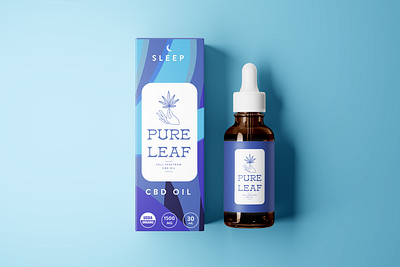 CBD Oil For Sleep branding branding design cbd design digital product graphic design hemp illustration logo logo concept medicine packaging organic design packaging packaging design pattern design product design product packaging vector