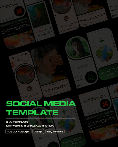 Modern Minimalistic Social Media Template assets design graphic design psd vector