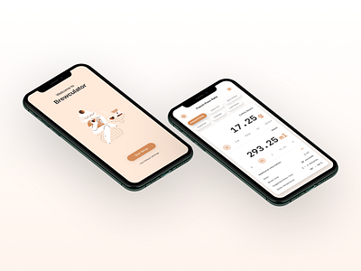 Brew Ratio Calculator calculator coffee design illustration interface mobile mobile design product product design typography ui user experience user interface ux