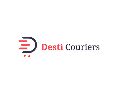 Desti Couriers app brand identity branding courier service logo courier services app logo design courier services wordmark logo creative design design graphic design icon letter logo logo logo icon minimal design modern logo services logo idea typography ui vector