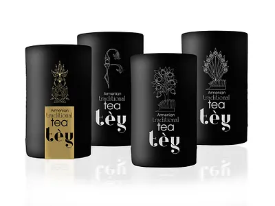 Tea packaging design branding design illustration label logo minimalist mockup packaging vector