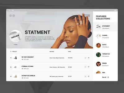 NY22-01 animation design ecommerce fashion jewelry motion graphics transition ui ux women
