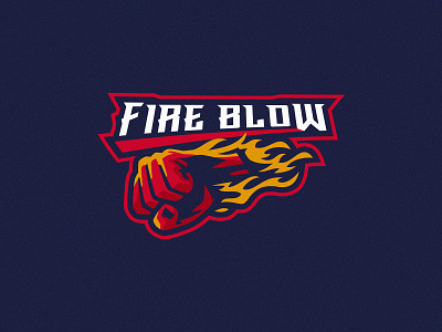 fire blow logo concept branding esport fire graphic design illustration logodesign sport vector