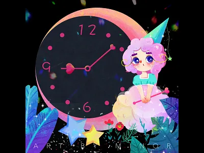 lovely Illustration works art design figure illustration illustration illustration for children son insert ui