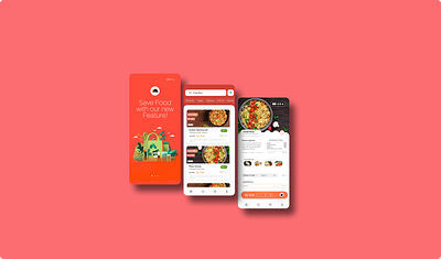 Fast Food App app design illustration typography ui ux