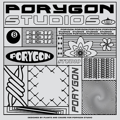 Polygon Studios | Grid T-Shirt branding design illustration logo mexican art minimal screen print typography vector