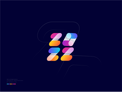 Colorful New Year Logo - Typography - 2022 logo 2022 ahmed rumon branding creative design happy new year illustration letter logo logo design logo trends 2022 logotype mark modern logo monogram rumzzline symbol typography vector