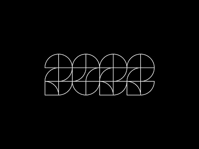 2022 0 2 2022 2022 design black and white design happy happy new year logo minimal new new year new year 2022 typography