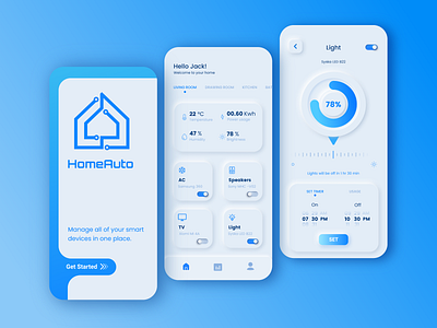 HomeAuto UI Design adobe branding design graphic design graphic designer illustration photoshop typography ui ux vector xd