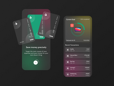 Savings App Concept 3d app bank blockchain branding card crypto design etherium finance fintech illustration logo minimal money saving typography ui ux vector