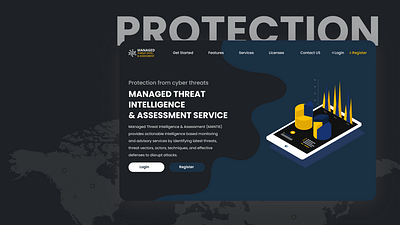 Cyber Security Protection UI UX Design branding design illustration logo security typography ui uiux ux vector web ui web user interface web design