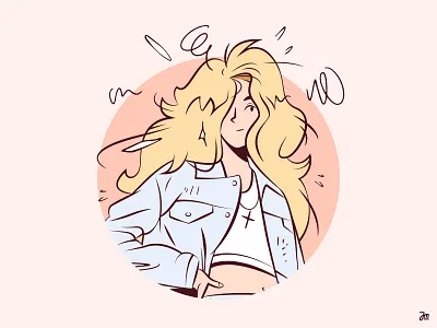 Character design blonde branding character character design clothes design face girl hair illustration logo man person pink portrait ui vector woman